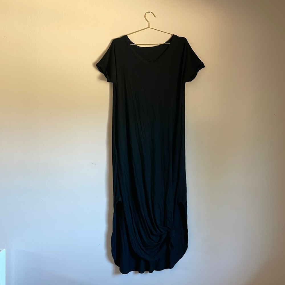 Black t-shirt dress